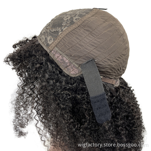 cheap price short human wig machine made,100% human hair machine made human wig with bang,pure human hair wigs curly